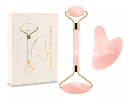 Masajeador Facial Roller + Gua sha